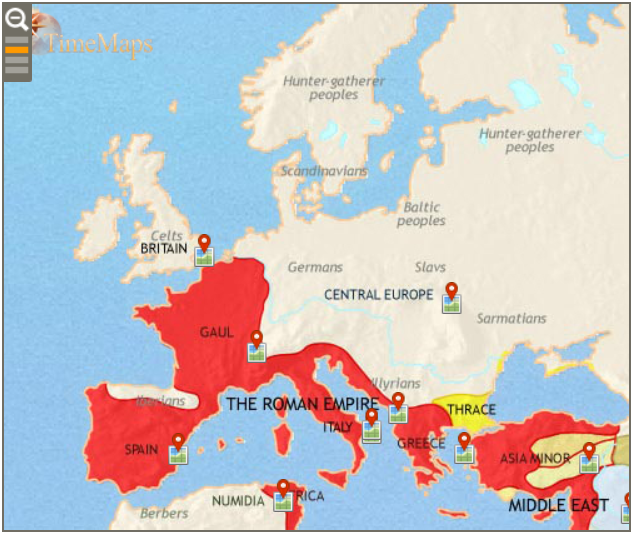 Map Pre-Christian Europe